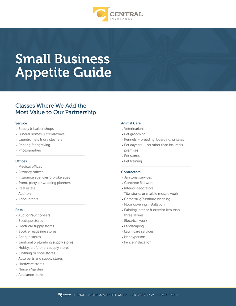 Image - Small Business Appetite Guide pg.2